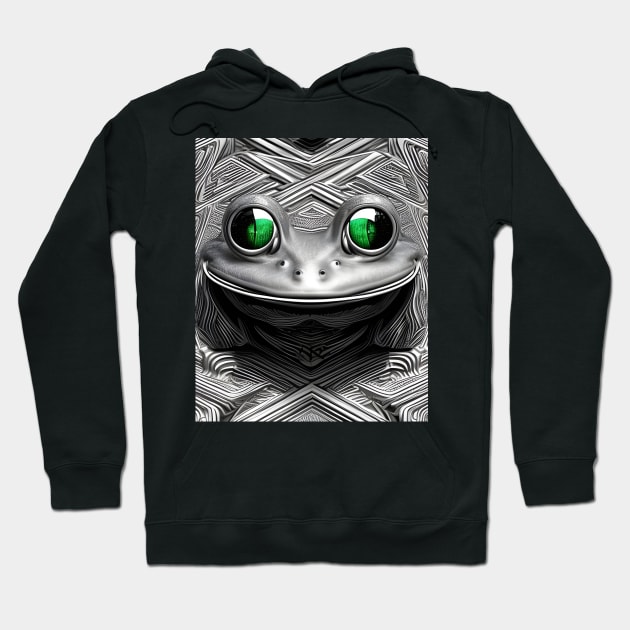 Frogger Spirit Animal (2) - Trippy Psychedelic Frog Hoodie by TheThirdEye